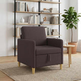 Vidaxl bank met opslag donkerbruin 72 x 78 x 87 cm polyester
