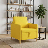 Vidaxl bank met opslag lichtgeel 72 x 78 x 87 cm polyester