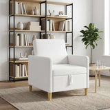 Vidaxl bank met opslag wit 72 x 78 x 87 cm polyester