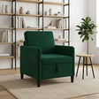 Vidaxl bank met opslag donkergroen 72 x 78 x 87 cm polyester