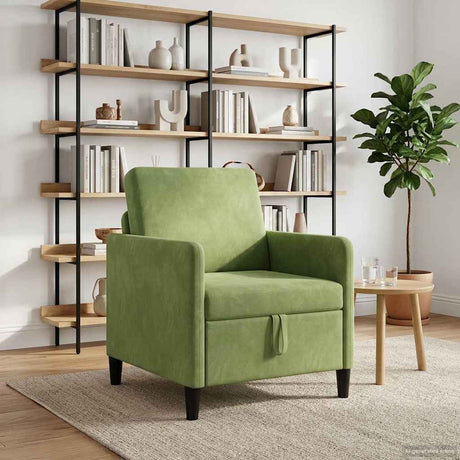 Vidaxl bank met opslag lichtgroen 72 x 78 x 87 cm polyester