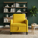 Vidaxl bank met opslag geel 72 x 78 x 87 cm polyester