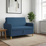 Vidaxl bank met opslag blauw 122 x 78 x 87 cm polyester