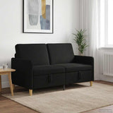 Vidaxl bank met opslag zwart 152 x 78 x 87 cm polyester