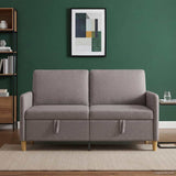 Vidaxl bank met opslag taupe 152 x 78 x 87 cm polyester