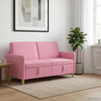 Vidaxl bank met opslag roze 152 x 78 x 87 cm polyester