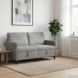 Vidaxl bank met opslag lichtgrijs 152 x 78 x 87 cm polyester