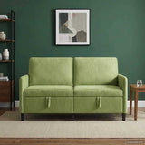 Vidaxl bank met opslag lichtgroen 152 x 78 x 87 cm polyester