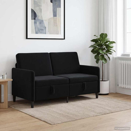 Vidaxl bank met opslag zwart 152 x 78 x 87 cm polyester