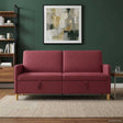 Vidaxl bank met opslag wijnrood 172 x 78 x 87 cm polyester