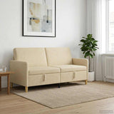 Vidaxl bank met opslag crèmekleurig 172 x 78 x 87 cm polyester