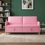 Vidaxl bank met opslag roze 172 x 78 x 87 cm polyester
