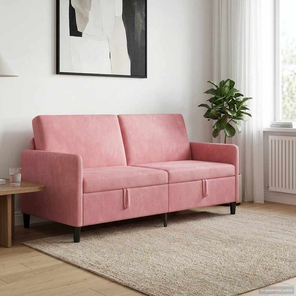 Vidaxl bank met opslag roze 172 x 78 x 87 cm polyester