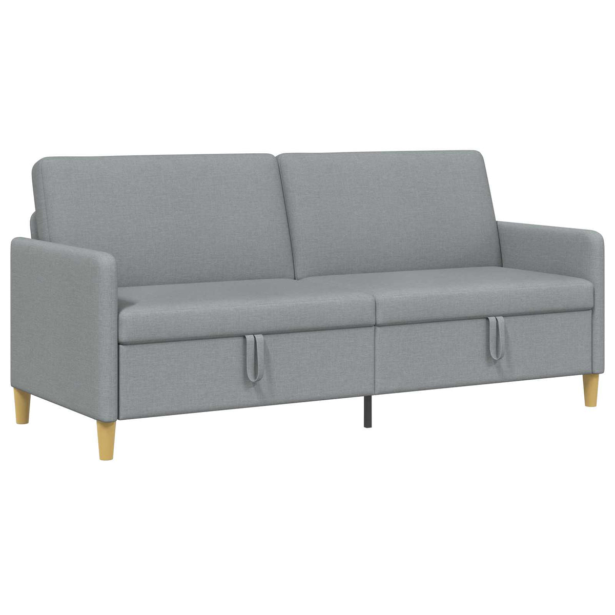 Vidaxl bank met opslag lichtgrijs 192 x 78 x 87 cm polyester
