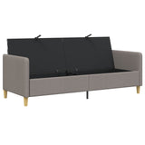 Vidaxl bank met opslag taupe 192 x 78 x 87 cm polyester