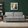 Vidaxl bank met opslag lichtgrijs 192 x 78 x 87 cm polyester