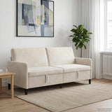 Vidaxl bank met opslag crèmekleurig 192 x 78 x 87 cm polyester