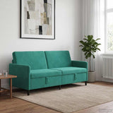 Vidaxl bank met opslag turquoise 192 x 78 x 87 cm polyester