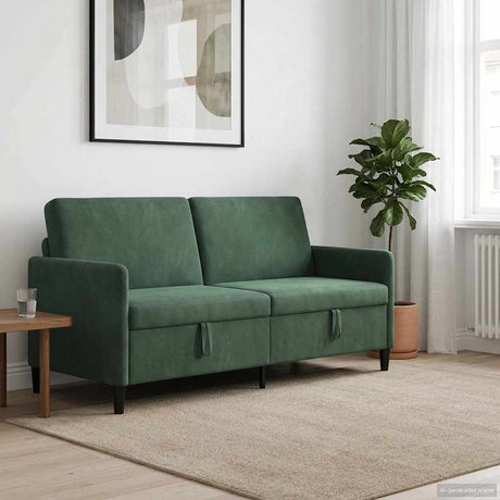 Vidaxl bank met opslag zeegroen 192 x 78 x 87 cm polyester