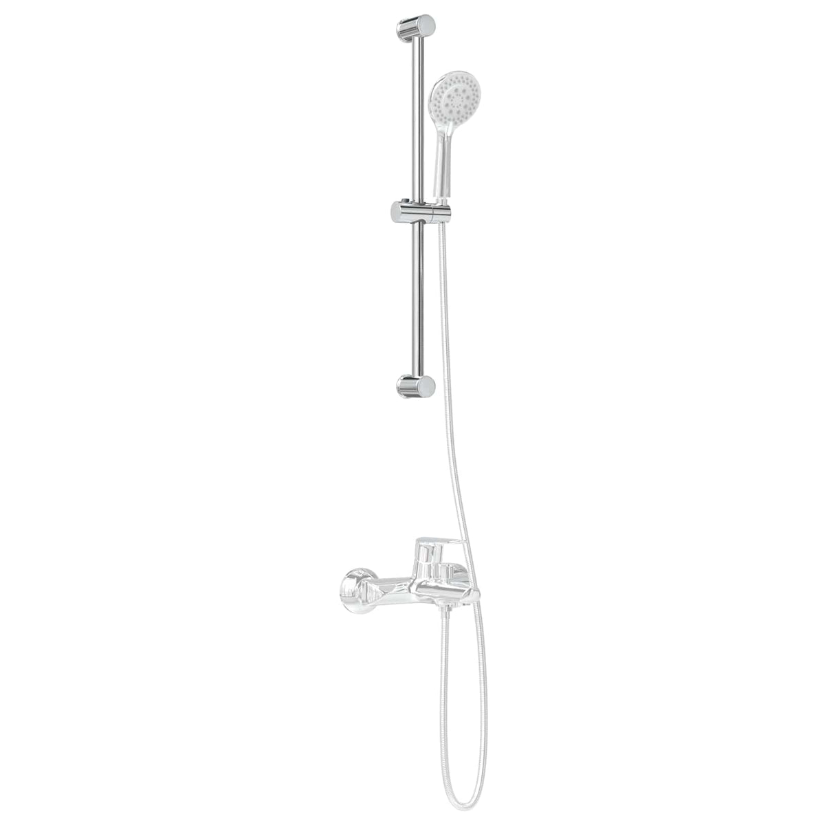 Vidaxl douchkop houder chroom 70 cm roestvrij staal