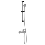 Vidaxl douchkop houder zwart 70 cm roestvrij staal