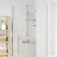 Vidaxl doucheset chroom 150 cm roestvrij staal