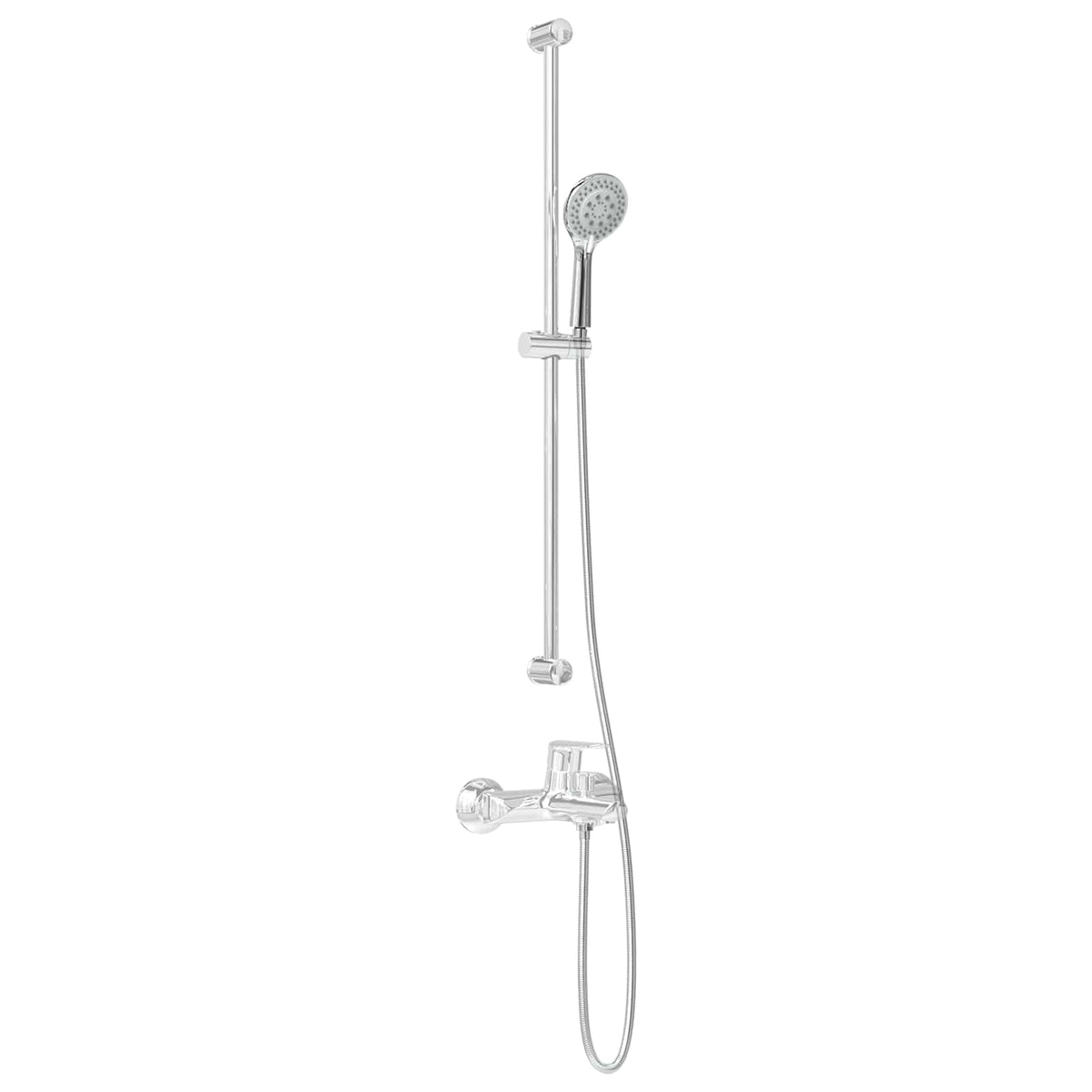 Vidaxl doucheset chroom 150 cm roestvrij staal