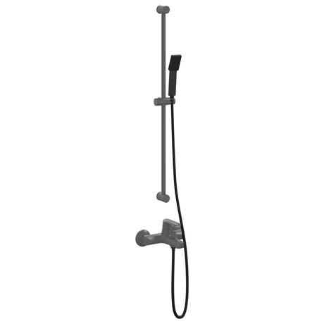 Vidaxl doucheset zwart 150 cm roestvrij staal