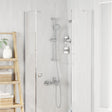 Vidaxl douchesysteem set chroom 70 cm roestvrij staal