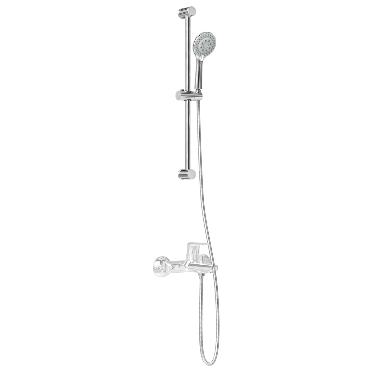 Vidaxl douchesysteem set chroom 70 cm roestvrij staal