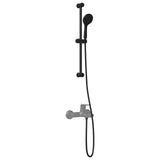 Vidaxl douchesysteem set zwart 70 cm roestvrij staal