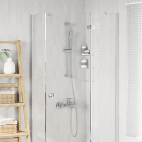 Vidaxl douchesysteem set chroom 70 cm roestvrij staal