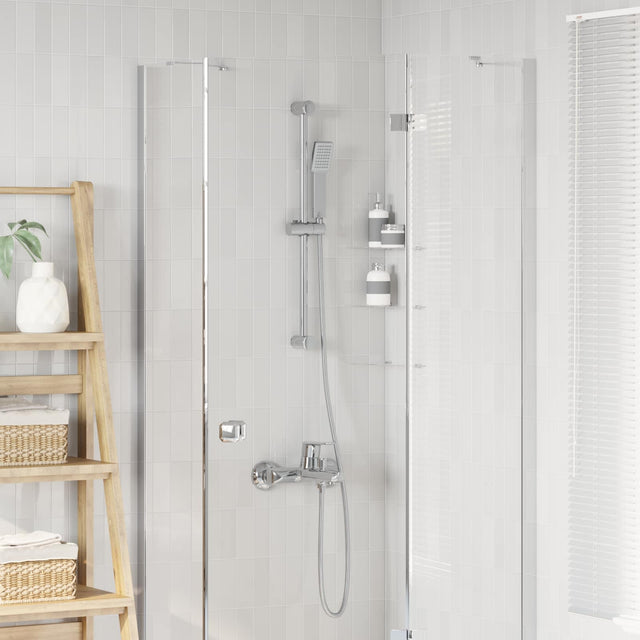 Vidaxl douchesysteem set chroom 70 cm roestvrij staal