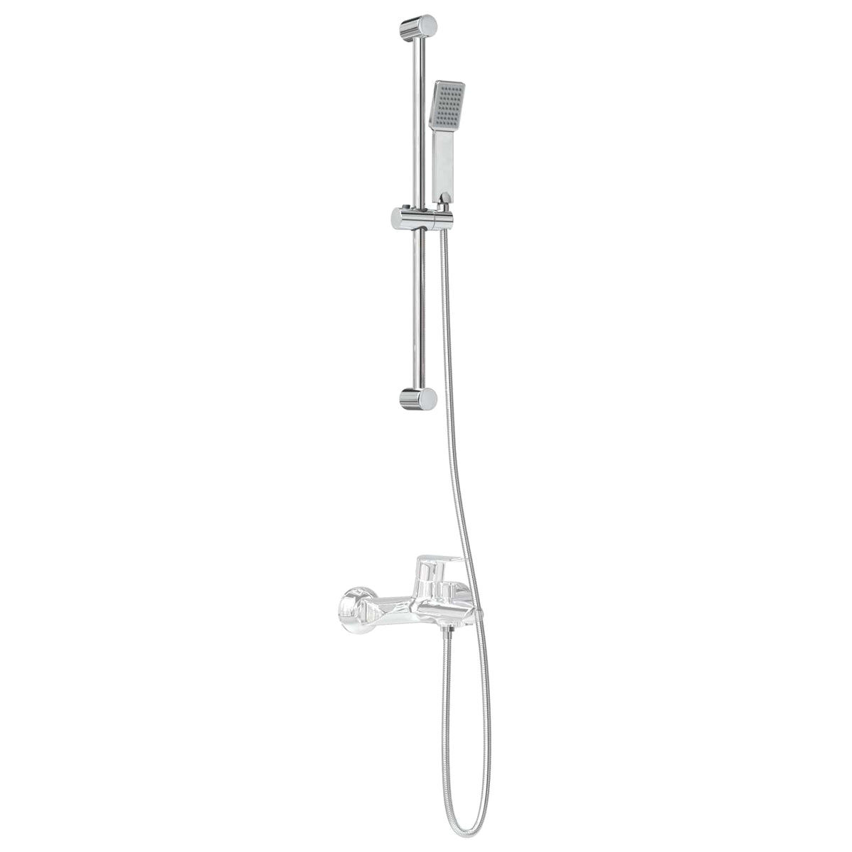 Vidaxl douchesysteem set chroom 70 cm roestvrij staal