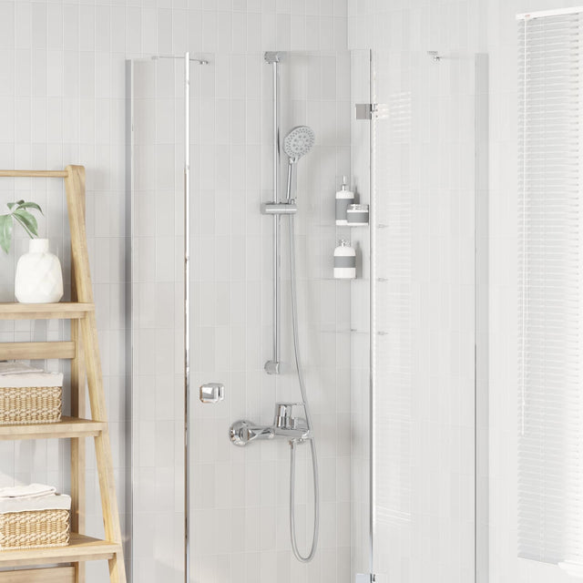 Vidaxl douchesysteem set chroom 100 cm roestvrij staal