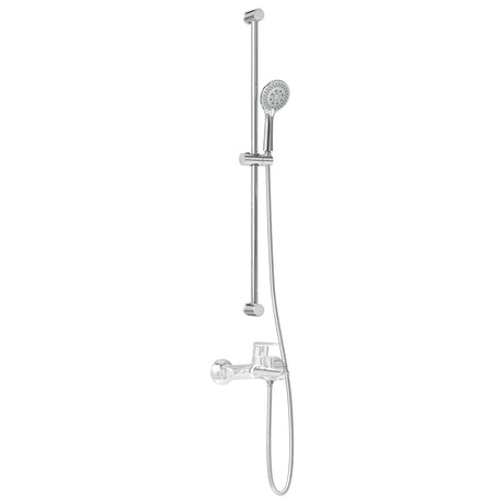 Vidaxl douchesysteem set chroom 100 cm roestvrij staal
