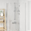 Vidaxl douchesysteem set chroom 100 cm roestvrij staal