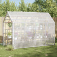 Vidaxl plantenhoes transparant 3 x 3 m pe