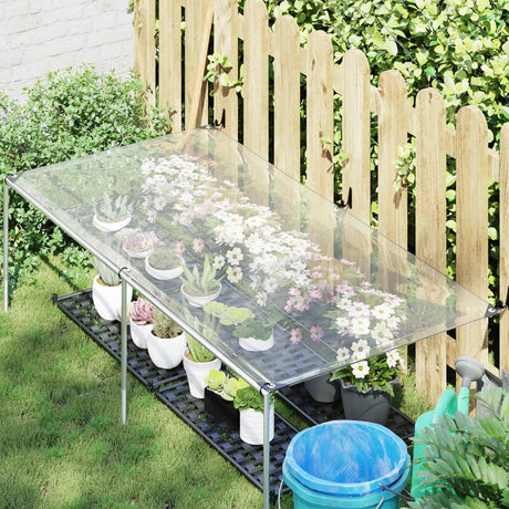 Vidaxl plantenhoes transparant 2,5 x 1 m pe