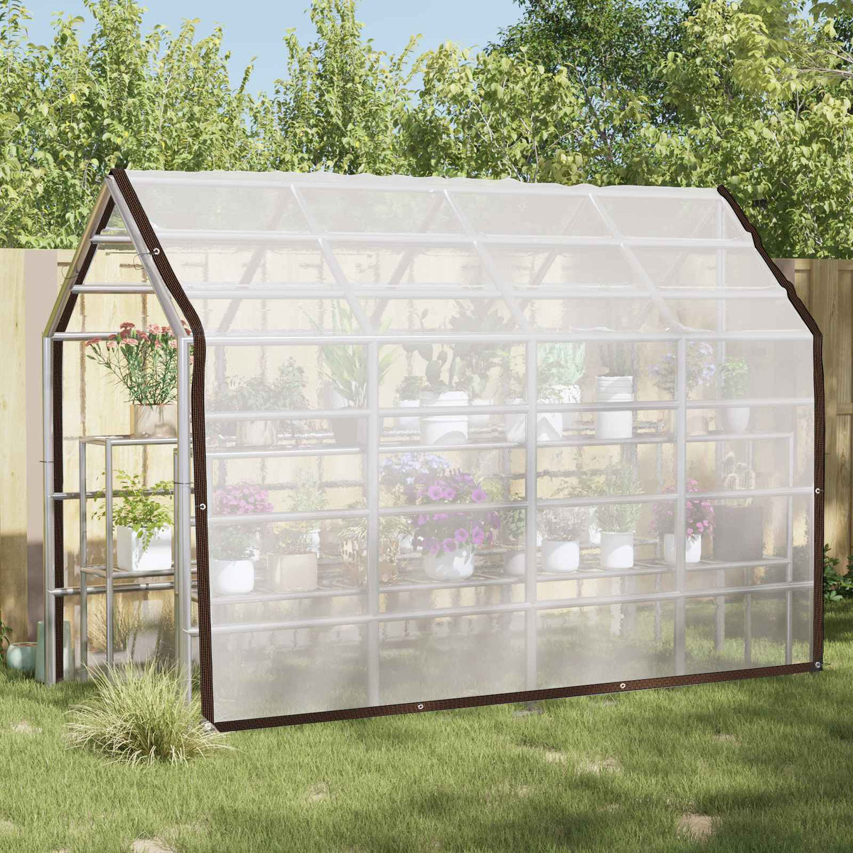 Vidaxl plantenhoes doorzichtig 3 x 4 m pe