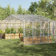 Vidaxl plantenhoes transparant 4 x 4 m pvc