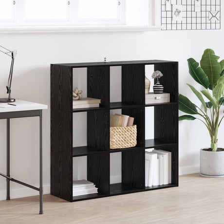 Vidaxl boekenkast zwart eiken 102 x 32 x 102 cm