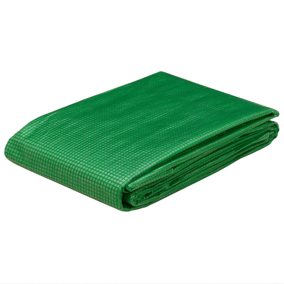 Vidaxl zeil met oogjes groen 8 x 8 m 140 gsm pe