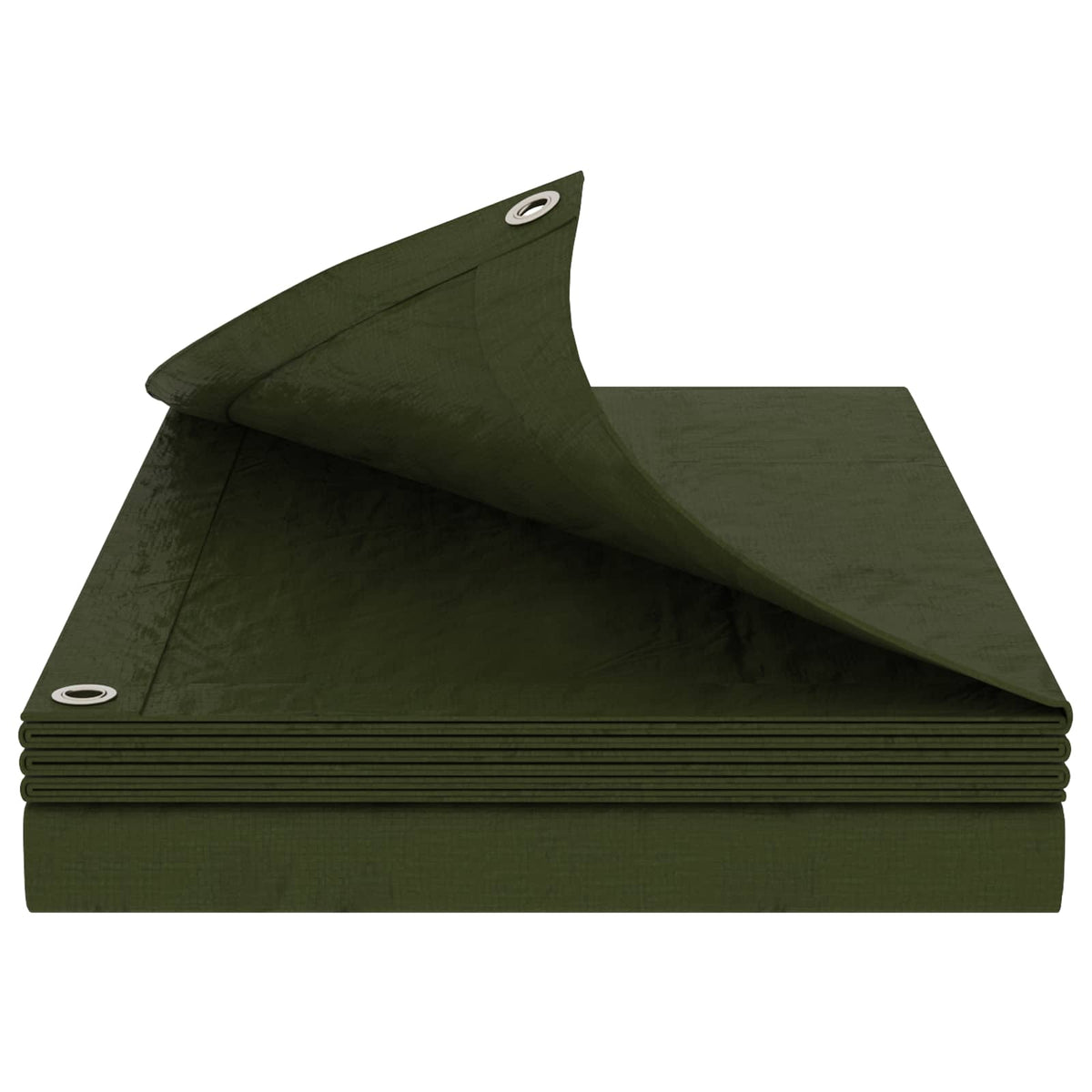Vidaxl zeil met oogjes groen 3 x 5 m 260 gsm pe