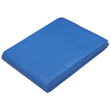 Vidaxl zeil met oogjes blauw 8 x 8 m 180 gsm pe