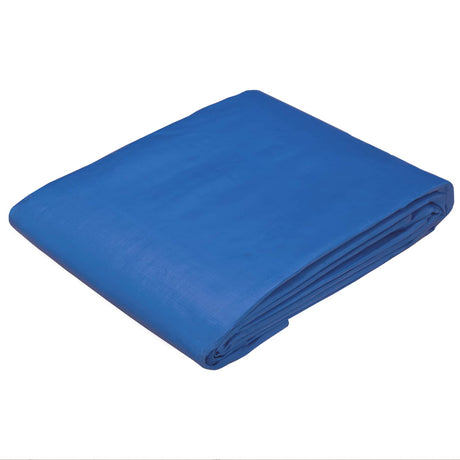 Vidaxl zeil met oogjes blauw 4 x 5 m 260 gsm pe