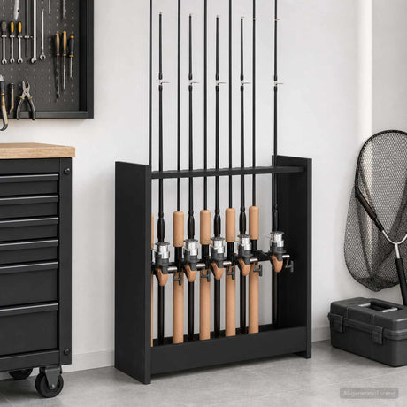 Vidaxl biljartkeu standaard bewerkt hout 60 x 20 x 57 cm zwart