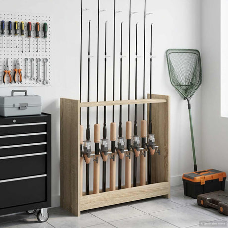 Vidaxl biljartkeu standaard bewerkt hout 60 x 20 x 57 cm sonoma eiken