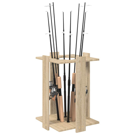 Vidaxl hengelhouder bewerkt hout 42 x 43 x 60 cm sonoma eiken