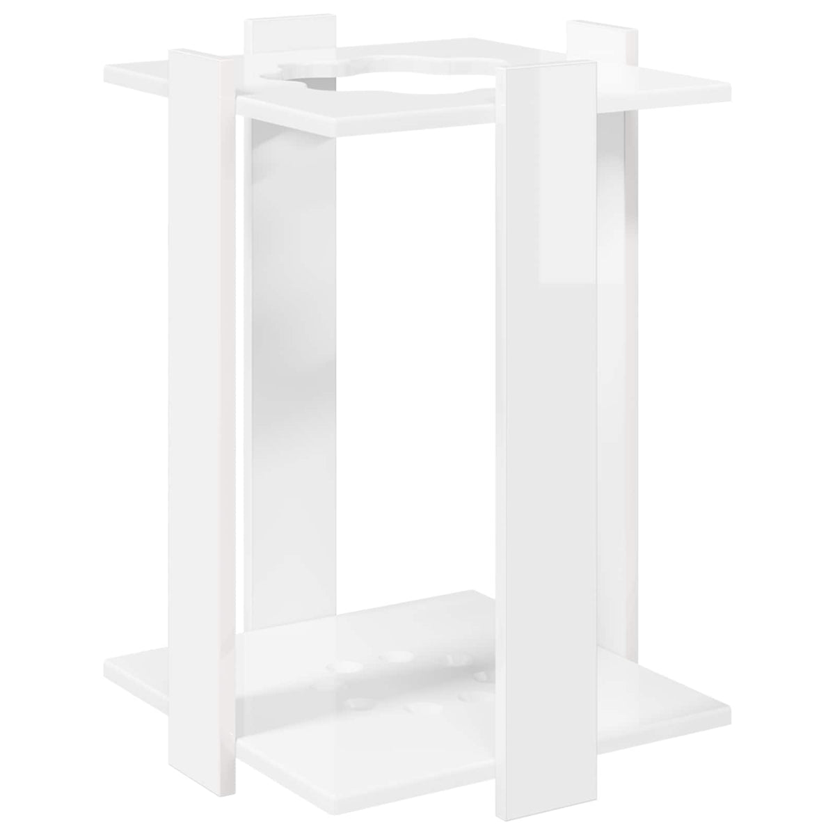 Vidaxl hengelhouder bewerkt hout 42 x 43 x 60 cm hoogglans wit